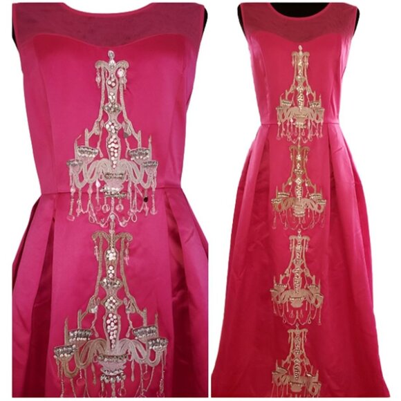 Luxury Designer Couture Evening Wedding Cocktail Runway Party Prom Gown Dress NW - Picture 2 of 12